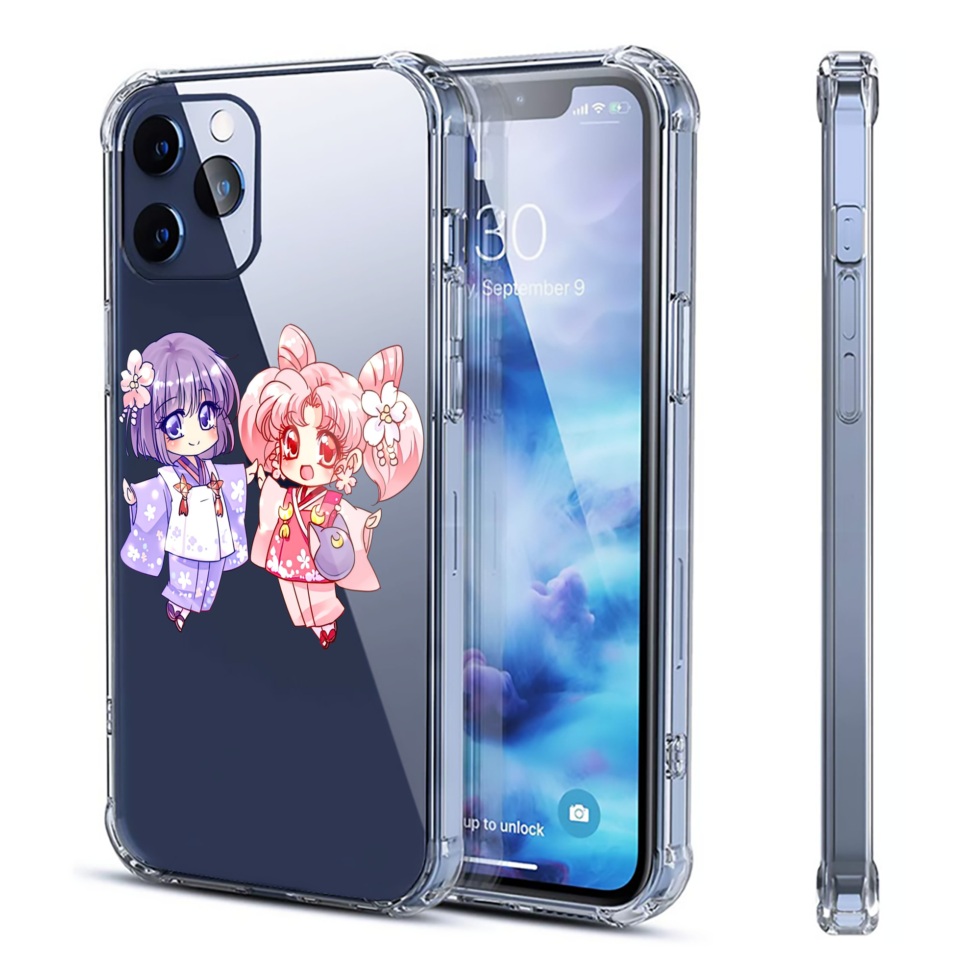 （画像用） 美少女戦士セーラームーン ちびうさ Sailor Moon Chibiusa Tsukino Usagi Small Lady Serenity 【iPhone 12シリーズ対応】透明スマホケース（クリアソフトケース）